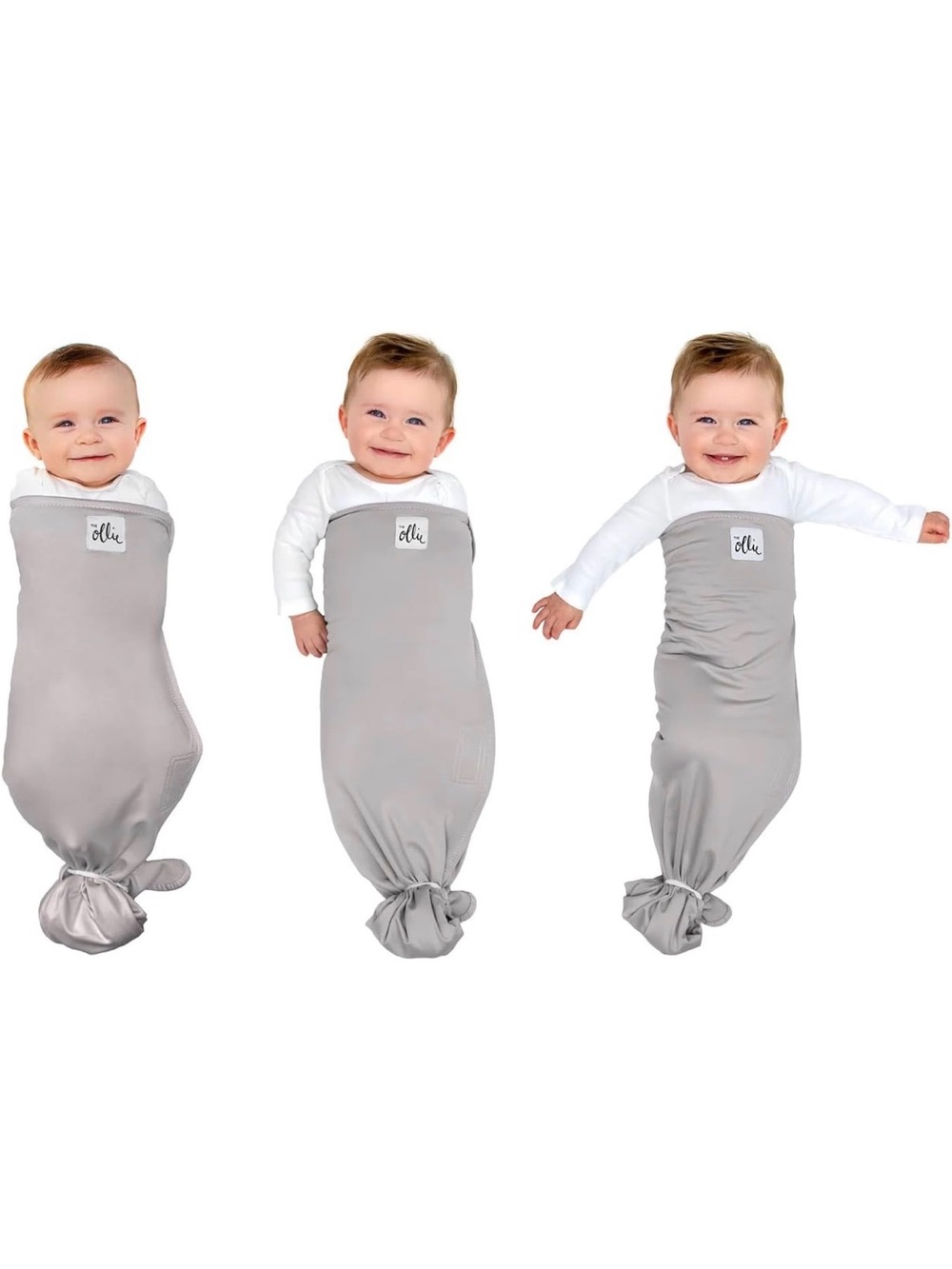 Ollie Swaddles (2 grey)
